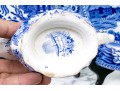 Seven Pieces Of English Blue And White Transfer Ware Ceramics
