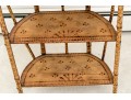 Vintage Bamboo Four Shelf Etagere