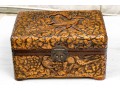 Vintage Quality Carved And Finished Wooden Jewelry Casket