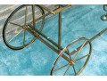 Mid Century Brass And Glass Bar Cart