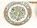Three Chinese Export Famille Rose Porcelain Plates