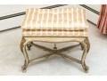 Handsome Vintage French Upholstered Stool 