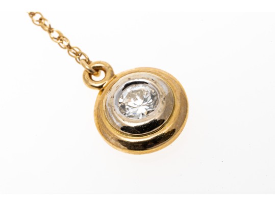 14k Yellow Gold Beautiful Drop Pendant Brilliant Diamond Earring Jackets, App. 0.34 TCW