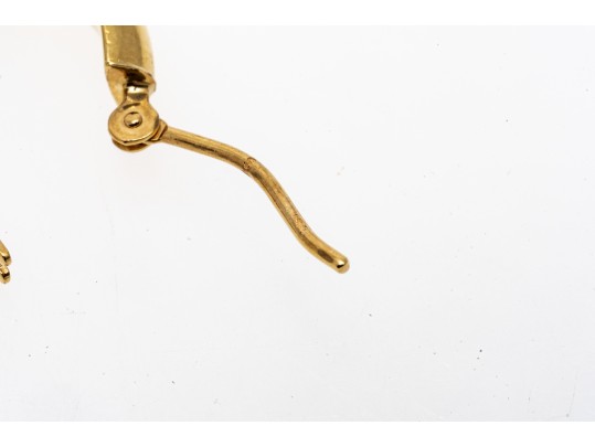 18k Yellow Gold Huggie Hoop Earrings