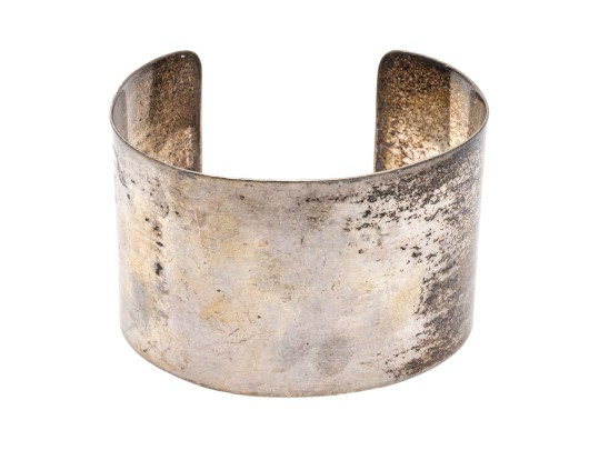 Sterling Silver Impactful Ultra-wide Contemporary Cuff Style Bracelet