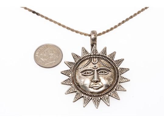 Collection Of Five Various Sterling Pendant Necklaces