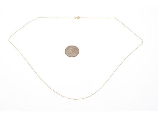 14K Yellow Gold Double-Link Chain Necklace