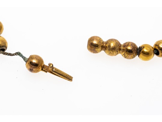 14k Yellow Gold Simple 5.75mm Bead Necklace