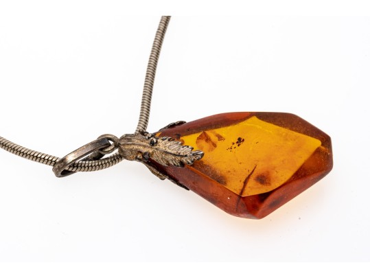 Collection Of Five Various Sterling Pendant Necklaces