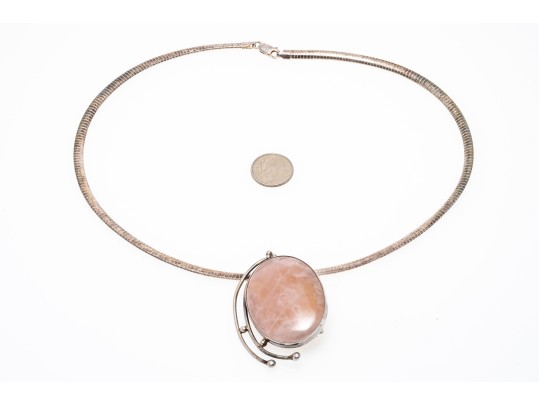 Collection Of Five Various Sterling Pendant Necklaces