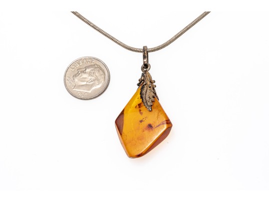Collection Of Five Various Sterling Pendant Necklaces