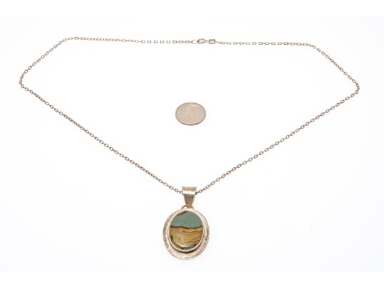 Collection Of Five Various Sterling Pendant Necklaces