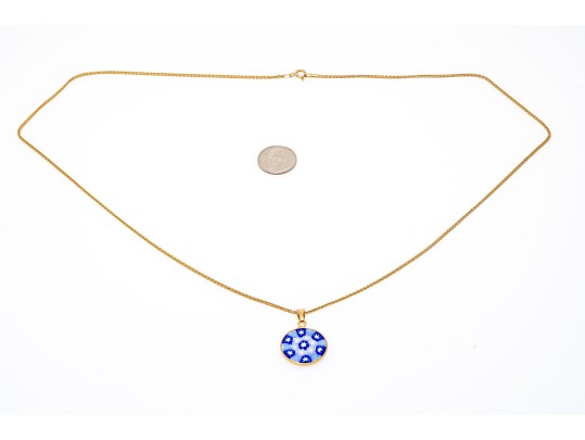 Collection Of Five Various Sterling Pendant Necklaces