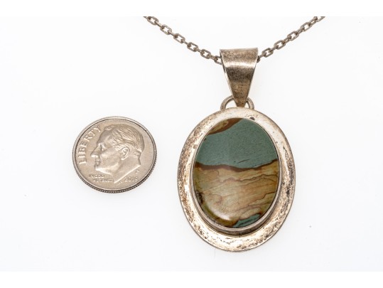 Collection Of Five Various Sterling Pendant Necklaces