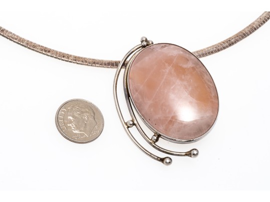 Collection Of Five Various Sterling Pendant Necklaces
