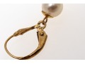 Classy 14K And Suspended Pearl Earrings