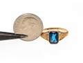 10k Gold Vintage Floral SidedRing, Size 5.75
