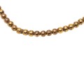 14k Yellow Gold Simple 5.75mm Bead Necklace