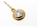 14k Yellow Gold Beautiful Drop Pendant Brilliant Diamond Earring Jackets, App. 0.34 TCW