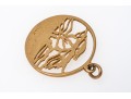 14k Yellow Gold Interesting Round Open Tree Motif Pendant