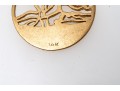 14k Yellow Gold Interesting Round Open Tree Motif Pendant