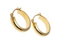 18k Yellow Gold Huggie Hoop Earrings