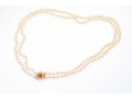 14K Double Stranded Pearl Necklace