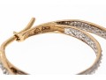 Shimmering 14K Double Style Hoop Earrings