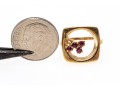 Artistic 14K Open Center Ruby Ring, Size 4