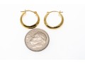 18k Yellow Gold Huggie Hoop Earrings