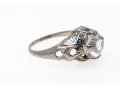 Platinum Vintage Filigree Solitaire Ring
