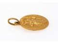 18k Yellow Gold Handsome St. Christopher Medal