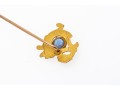 14k Gold Beautiful Antique Dragon Motif Stick Pin