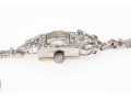 Geneva 14K, Platinum And Diamond Set Mechaincal Watch