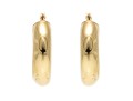 18k Yellow Gold Huggie Hoop Earrings
