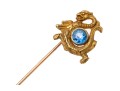 14k Gold Beautiful Antique Dragon Motif Stick Pin