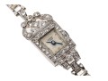 Geneva 14K, Platinum And Diamond Set Mechaincal Watch