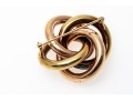 Fantastic 14K Yellow And Rose Gold Knot Style Brooch