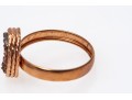 Chic Milor 18K Rose Gold Druzy Ring, Size 7