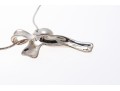 Sterling Silver Freeform Cultured Freshwater Pearl Pendant Necklace