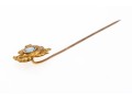 14k Gold Beautiful Antique Dragon Motif Stick Pin