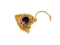 14k Yellow Gold Beautiful Antique Repousse Puffed Heart Locket
