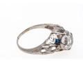 Platinum Vintage Filigree Solitaire Ring