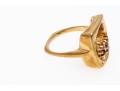 Artistic 14K Open Center Ruby Ring, Size 4