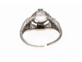 Platinum Vintage Filigree Solitaire Ring
