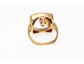 Artistic 14K Open Center Ruby Ring, Size 4