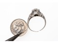 Platinum Vintage Filigree Solitaire Ring