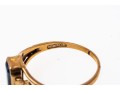 10k Gold Vintage Floral SidedRing, Size 5.75