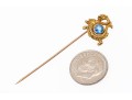 14k Gold Beautiful Antique Dragon Motif Stick Pin