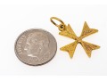 18k Yellow Gold Handsome Maltese Cross